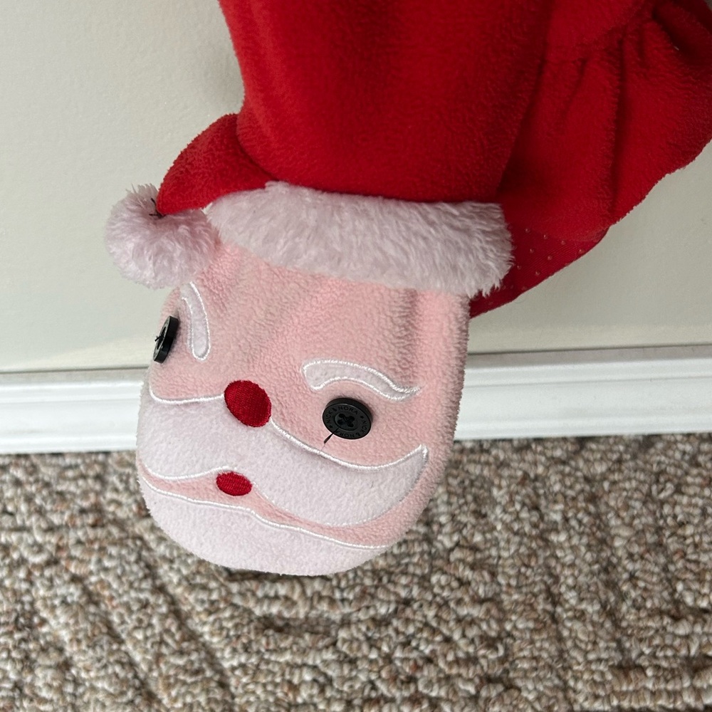 Nick & Nora Adult One Piece Pajama Jumpsuit with Santa Design Size L - Picture 6 of 7